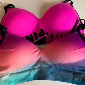 Vs Pink cool & comfy bras small nwot